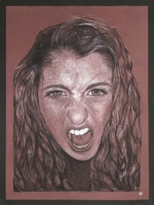 A charcoal portrait at MrsTFox Resources