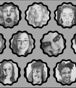 Several portraits done in graphite pencil at MrsTFox Resources