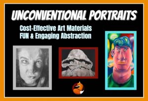 Three portraits and the logo of MrsTFox Resources