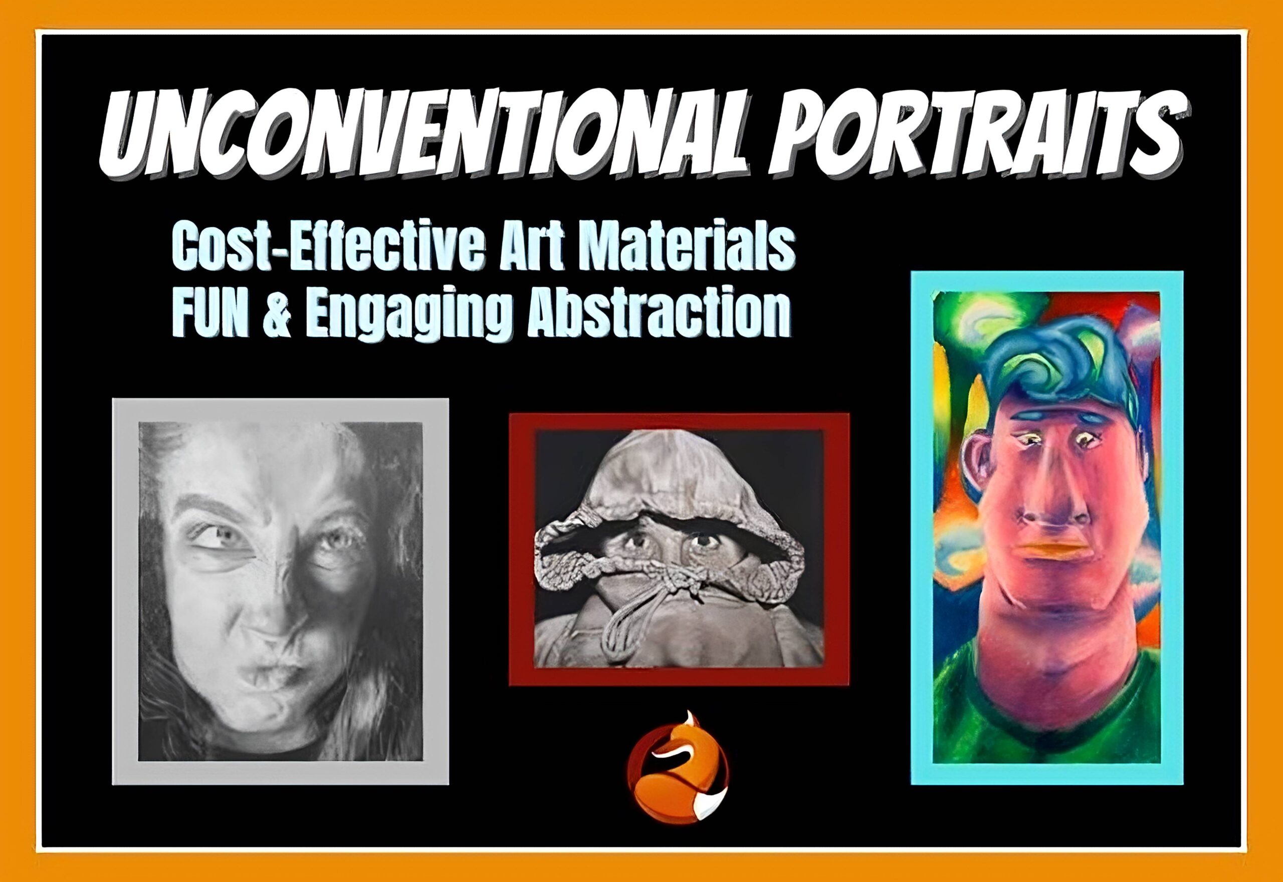 Three portraits and the logo of MrsTFox Resources